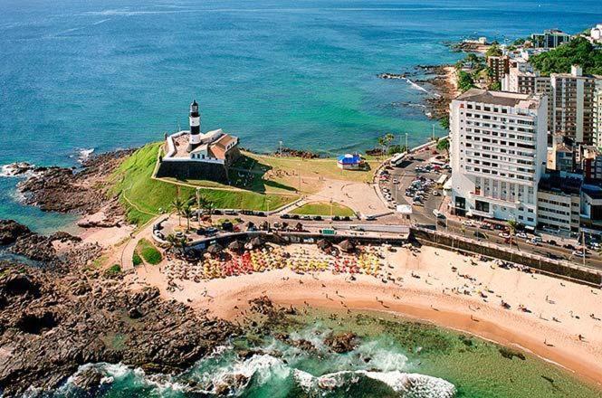 Flat Luxo Bem Localizado No Bairro Da Barra Salvador Apartment Bagian luar foto